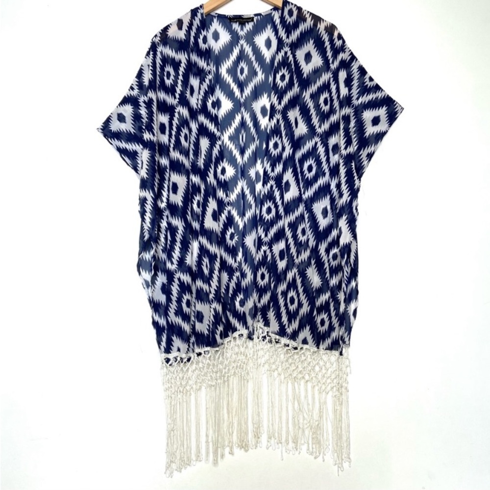 CLUB Z COLLECTION Fringed Kimono